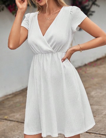 Rochie scurta SHEIN, alb