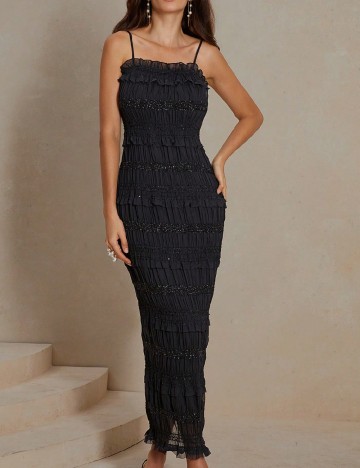 Rochie lunga Anewsta, negru