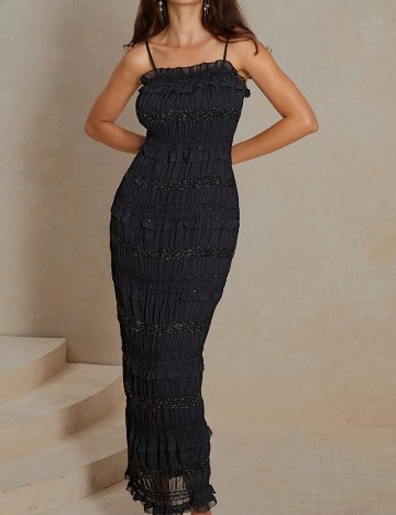 Rochie lunga Anewsta, negru