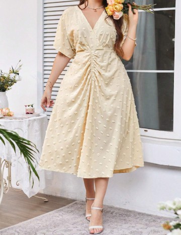 Rochie medie SHEIN CURVE, bej