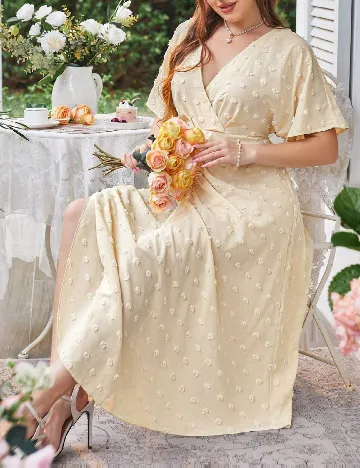 Rochie medie SHEIN CURVE, bej