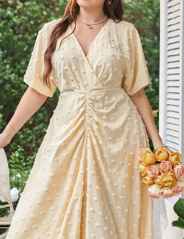 Rochie medie SHEIN CURVE, bej