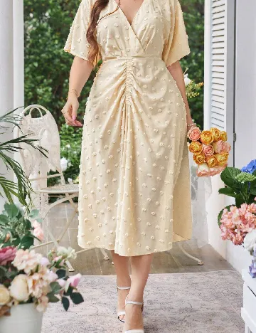 Rochie medie SHEIN CURVE, bej