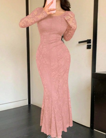 Rochie lunga SHEIN, roz