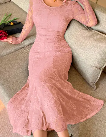 Rochie lunga SHEIN, roz