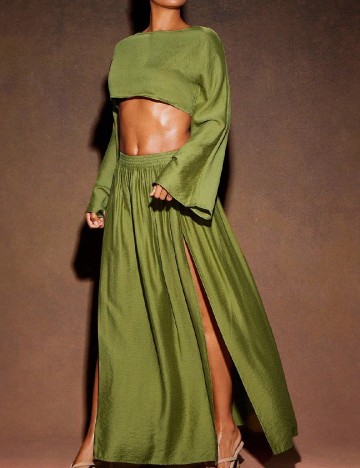 Fusta SHEIN, verde