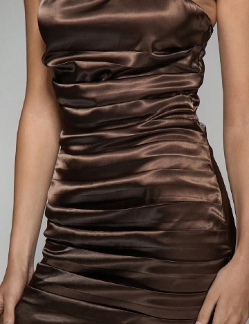 Rochie scurta Missguided, maro inchis