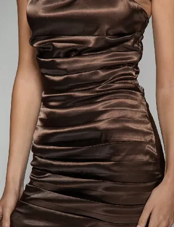 Rochie scurta Missguided, maro inchis