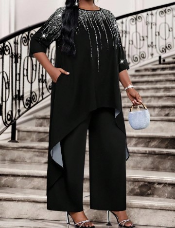 Compleu SHEIN CURVE, negru