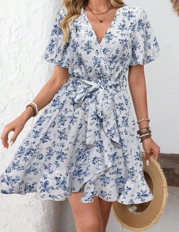 Rochie scurta SHEIN, alb