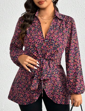 Bluza SHEIN CURVE, floral