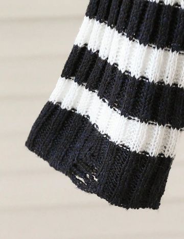 Bluza Shein Kids, alb/negru