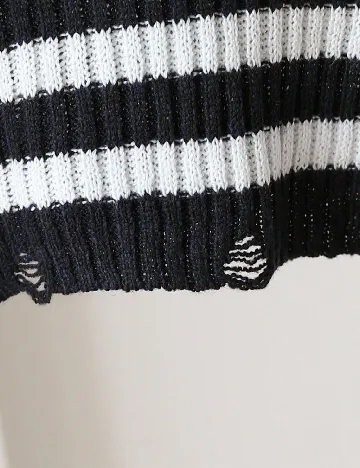 Bluza Shein Kids, alb/negru