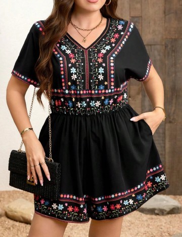 Salopeta SHEIN CURVE, negru