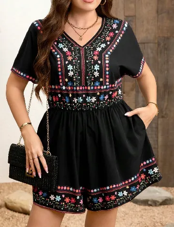 Salopeta SHEIN CURVE, negru
