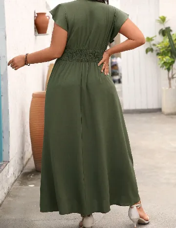 Rochie lunga SHEIN CURVE, verde