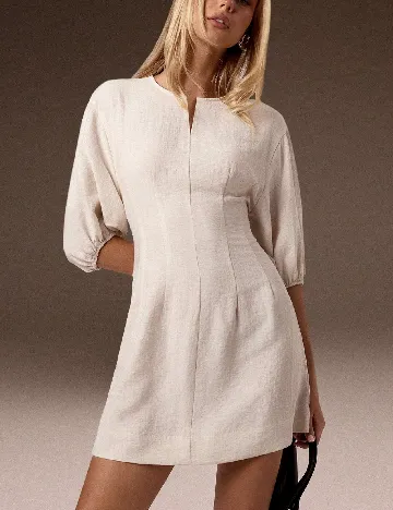 Rochie scurta SHEIN, ecru