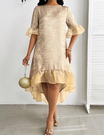 Rochie medie SHEIN, auriu