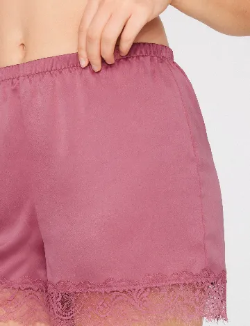 Pantaloni de pijama Tezenis, roz pudra inchis