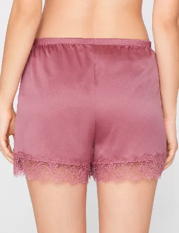 Pantaloni de pijama Tezenis, roz pudra inchis