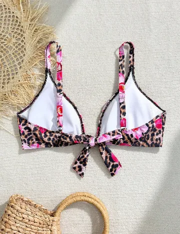 Sutien de baie SHEIN CURVE, animal print