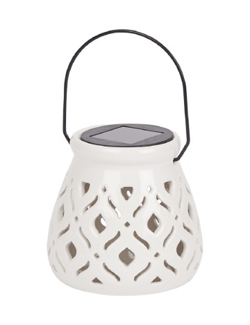 Lampa solara ACTION, alb