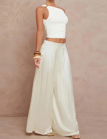Pantaloni SHEIN, ecru
