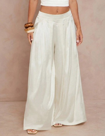 Pantaloni SHEIN, ecru