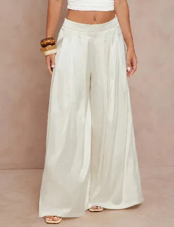 Pantaloni SHEIN, ecru