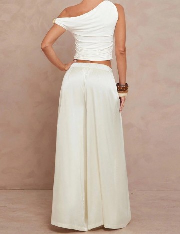 Pantaloni SHEIN, ecru