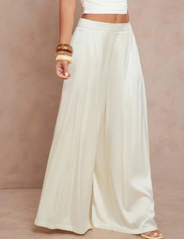 Pantaloni SHEIN, ecru