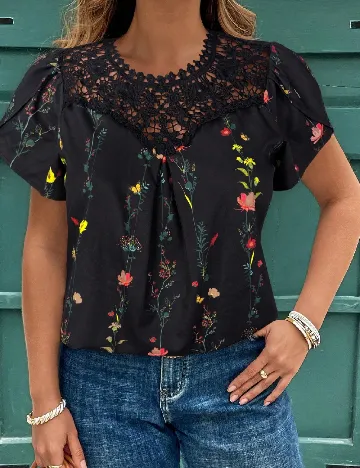 Bluza SHEIN CURVE, negru