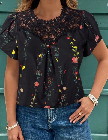 Bluza SHEIN CURVE, negru