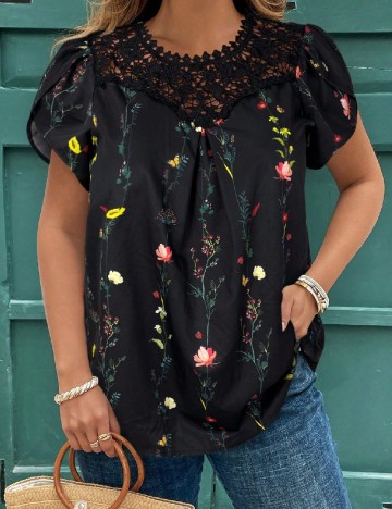 Bluza SHEIN CURVE, negru