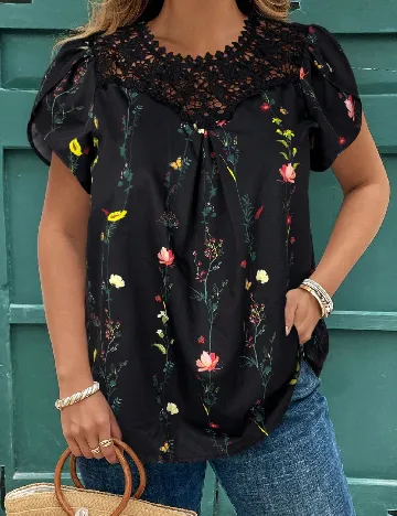 Bluza SHEIN CURVE, negru