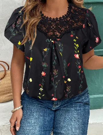 Bluza SHEIN CURVE, negru