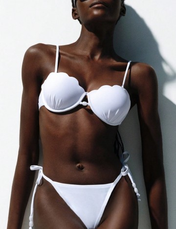 Costum de baie SHEIN, alb