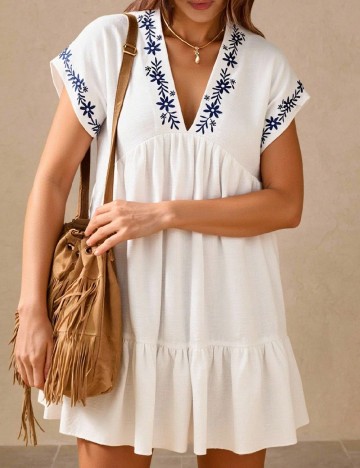 Rochie scurta SHEIN, alb