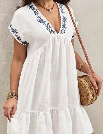 Rochie scurta SHEIN, alb