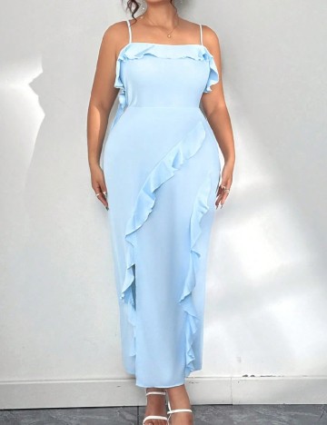 Rochie lunga SHEIN CURVE, albastru