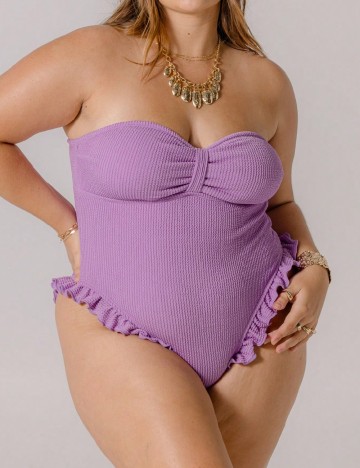 Costum de baie SHEIN CURVE, mov