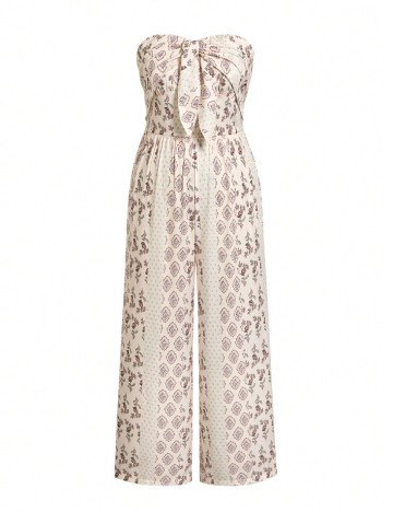 Salopeta SHEIN CURVE, crem