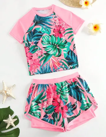 Costum de baie Shein Kids, mix culori