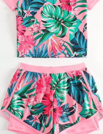 Costum de baie Shein Kids, mix culori