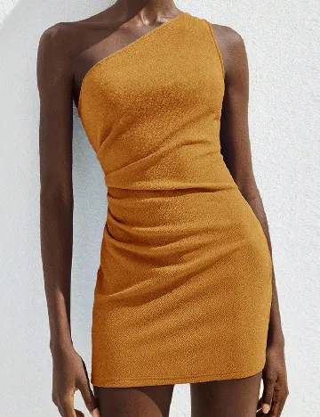 Rochie scurta SHEIN, mustar