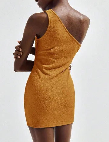 Rochie scurta SHEIN, mustar