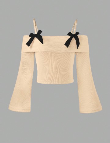 Bluza Shein Kids, crem