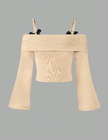 Bluza Shein Kids, crem