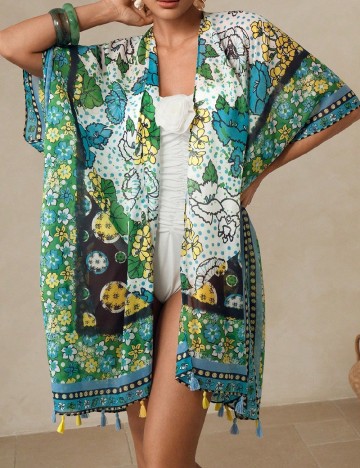 Kimono SHEIN, floral print