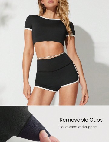Top de baie GLOWMODE, negru